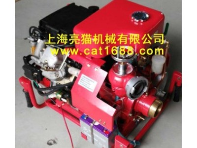 上海亮猫2.5寸25马力柴油手抬机动消防水泵,防汛消防高品质泵图2