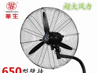 华生牌强力工业电风扇落地扇大功率工厂车间摇头牛角壁挂扇烧烤扇图2