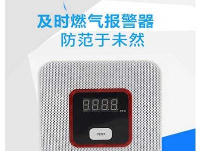 墙插式燃气报警器 厨房语音燃气探测器 安瑞康沼气液化气警报图2