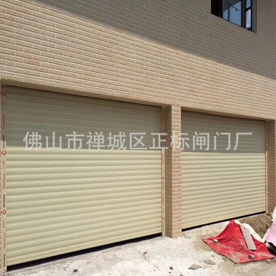 不锈钢304防火卷帘门铝合金双层商铺不锈钢卷闸门电动遥控卷闸图2