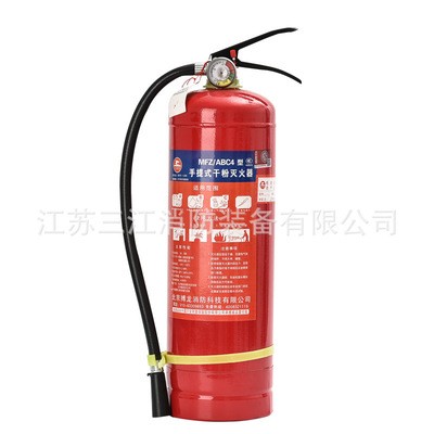 厂家供应4kg干粉灭火器手提式车载便携工厂仓库店用灭火器图5