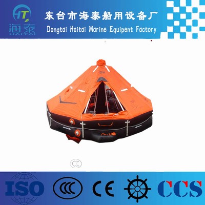 船用救生器材 优质多人可吊自扶正气胀式救生筏船级社证书图3