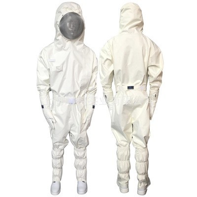NK-7388款防蜂服连体式（手套需另配）阻燃防水耐磨布不锈钢面罩图2