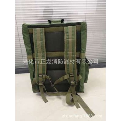水带背包森林消防水带背包帆布包消防员救援铝合金框架双肩包图2