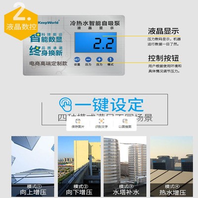 自吸泵家用水泵全自动冷热水增压泵太阳能水井抽水泵空调管道静音图2