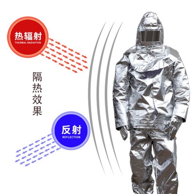 浙安隔热服1000度500度防高温辐射阻燃防水烫作业防护服五件套装图3
