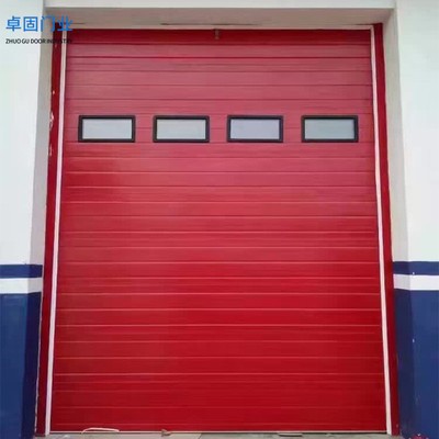 工业厂房提升门新品优质高密度板仓库车间质量保证批发定制提升门图2