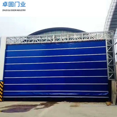 无机布防火门 厂家定制商铺车间通道无机布防火卷帘门图4
