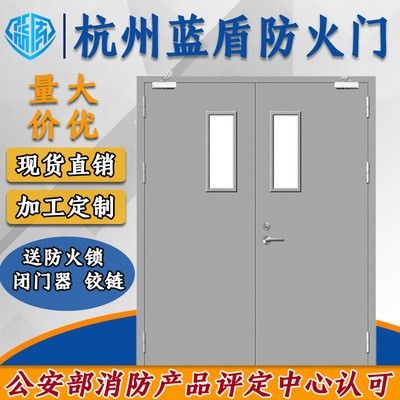 杭州蓝盾厂家直销耐热隔音甲级乙级丙级钢质防火门消防安全管井门