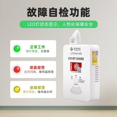 新国标燃气泄露报警器 NB家商用饭店自动切断丙烷可燃气体探测器图2