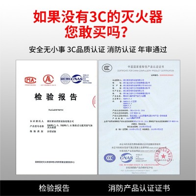 手提式七氟丙烷气体灭火器配电箱档案室自动灭火装置2kg3kg 4kg5kg