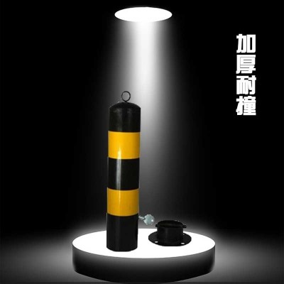 隔离挡车柱反光镀锌钢管警示柱道路防护柱铁立柱防撞柱固定路桩图2